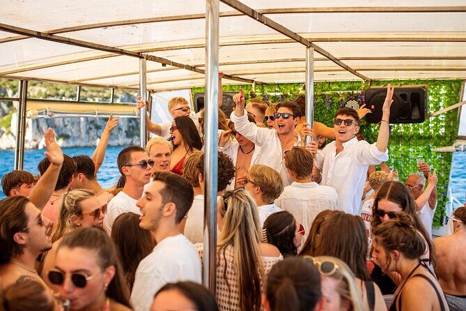 Captain’s Boat Party Split–Blue Lagoon Swim Stop + Free Shots &DJ - Blue Lagoon Swim Stop: Jump, Snorkel, and Use Your Time Well