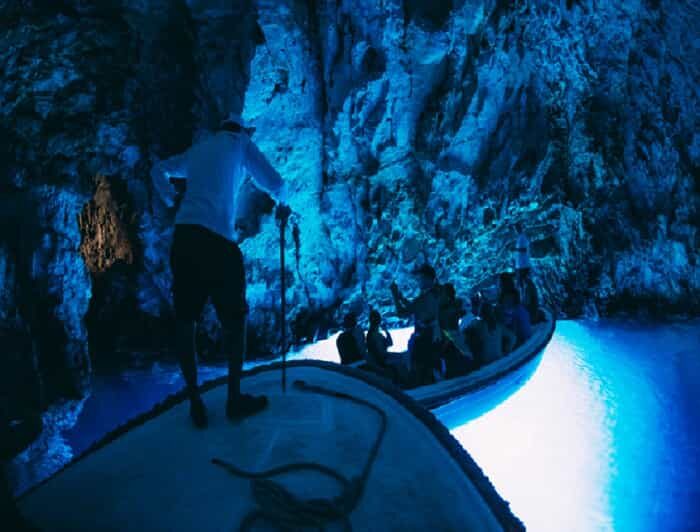 From Split: Blue Cave & 5 Islands Amazing Speedboat Tour - The Long Boat Leg to the Blue Cave Area