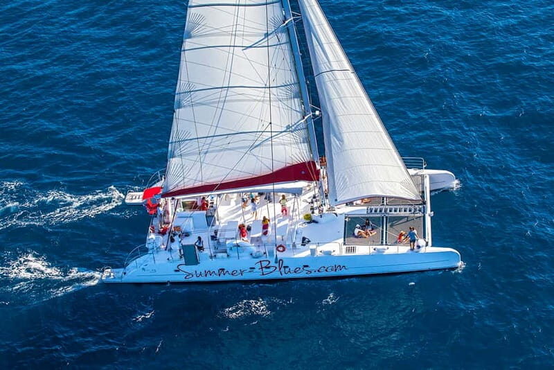 From Split: Catamaran Cruise to Golden Horn & Brač island. - The Best Part for Most People: Lučice and Hidden Bays