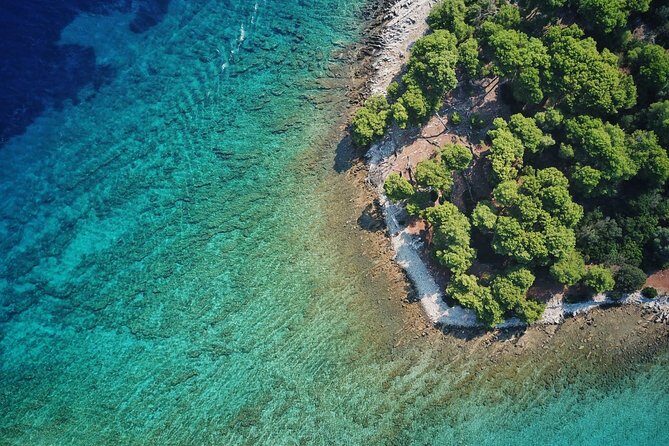 From Split: Half-Day Blue Lagoon and 3 Islands Boat Tour - Cruising time: Drvenik Mali sandy beaches and island scenery without a full-day tour