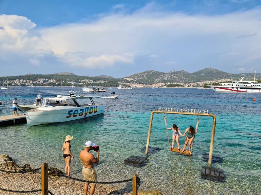 From Split: Luxury Cabin Boat Tour to The Blue Cave and Hvar - Palmizana: botanical garden calm and a white sand break