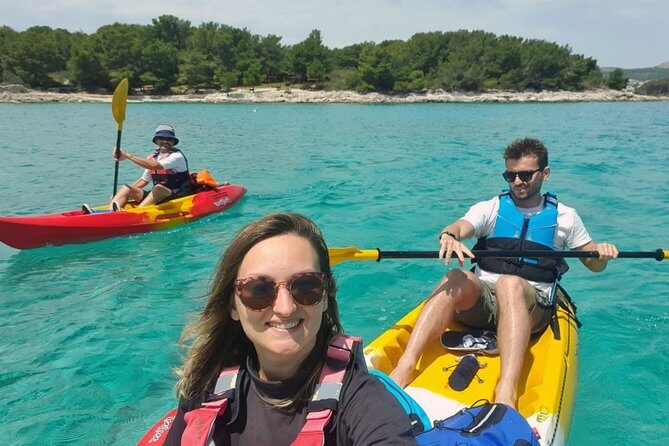 Guided kayaking tour to Pakleni islands - The gear setup: sit-on-top kayaks and dry-bag sanity