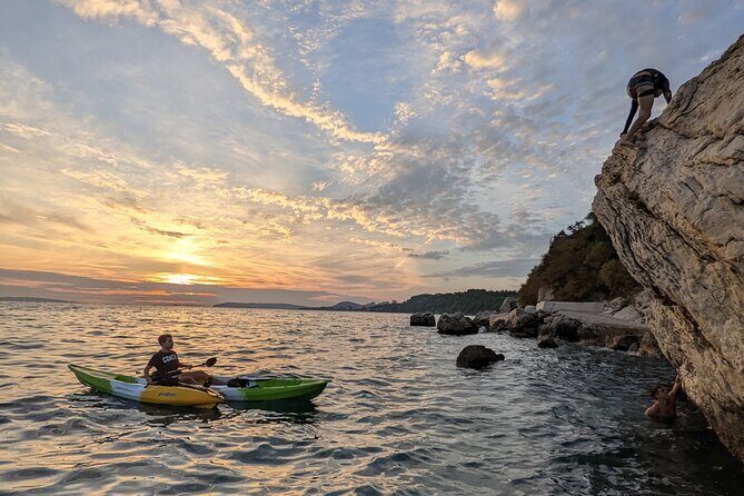 Kayak Sunset Tour In Split - What You Do Out There: Paddling, Swimming, Walking, Jumping
