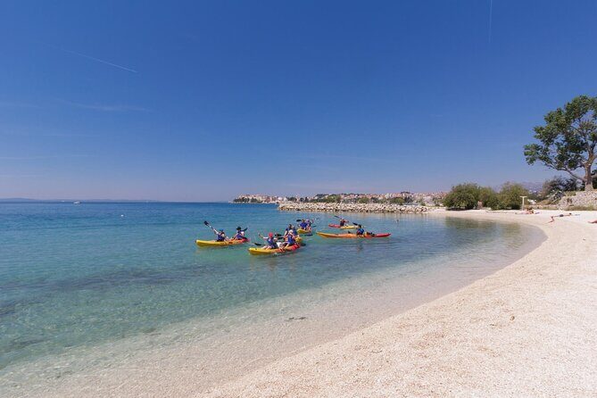 Kayaking in the Adriatic Sea with Snorkeling from Podstrana - The optional 19-foot cliff jump break