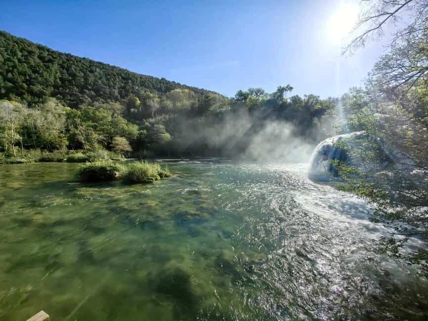 Krka waterfalls tour with lunch from Split - Getting the best views: how the timing helps without promising magic