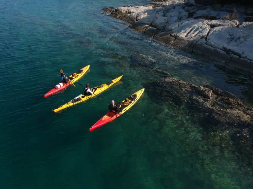 Morning Split Sea Kayaking Tour - The water stop: swimming, snorkeling, and the cliff-jump option