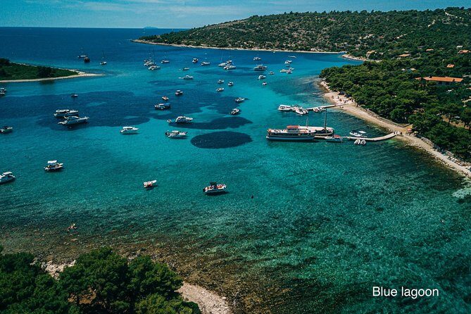 Private 3 islands Tour With Speed boat to Blue Lagoon and Solta from Split or Trogir - Veliki Drvenik: hidden coves and a shoreline you can actually swim near