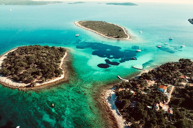 Private Half-Day Boat Tour from Split: Blue Lagoon & 2 Islands - Krknjasi Bay and the First Swim: Snorkeling Gear, Pool Noodles, Real Water Time