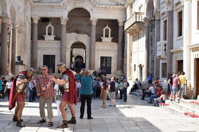 Private Split Walking Tour with Diocletian's Palace - St. Duje Cathedral area: outside viewing now, choose your entry later