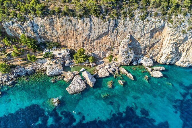 Red Rocks Private All Day Tour from the City of Hvar - Velo Borce: a calm, pebbled swim stop close to Milna