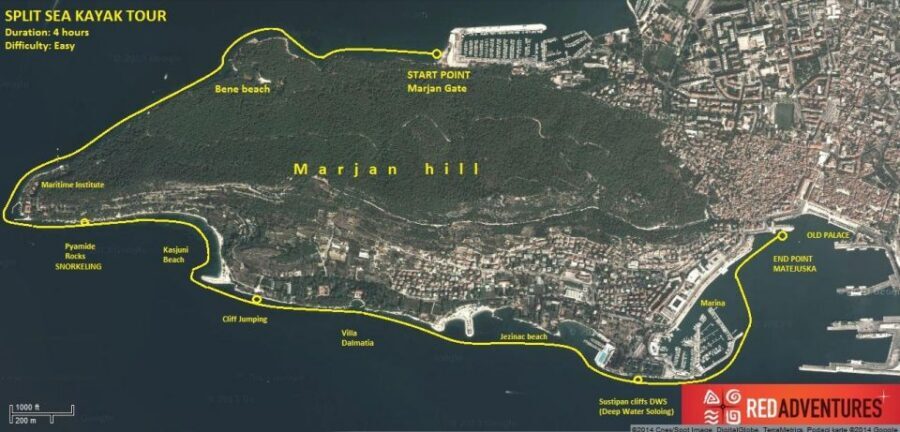 Split 4-Hour Guided Sea Kayak Tour - Villa Dalmatia and Tito’s resort: sea-level celebrity history