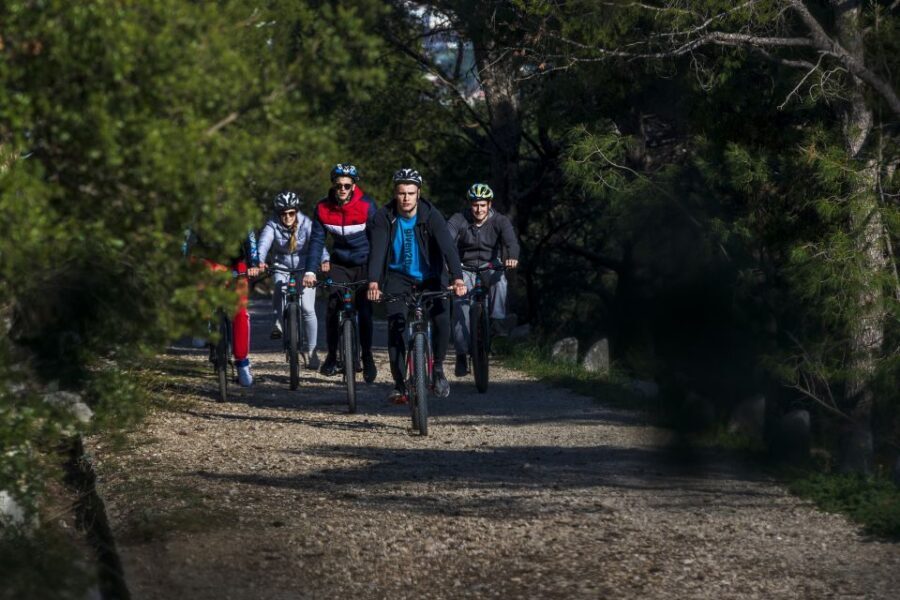 Split: Old Town Guided Bike Tour with Poljud Stadium - Old Town stories to Sustipan Park: cliffs, sea air, and real perspective