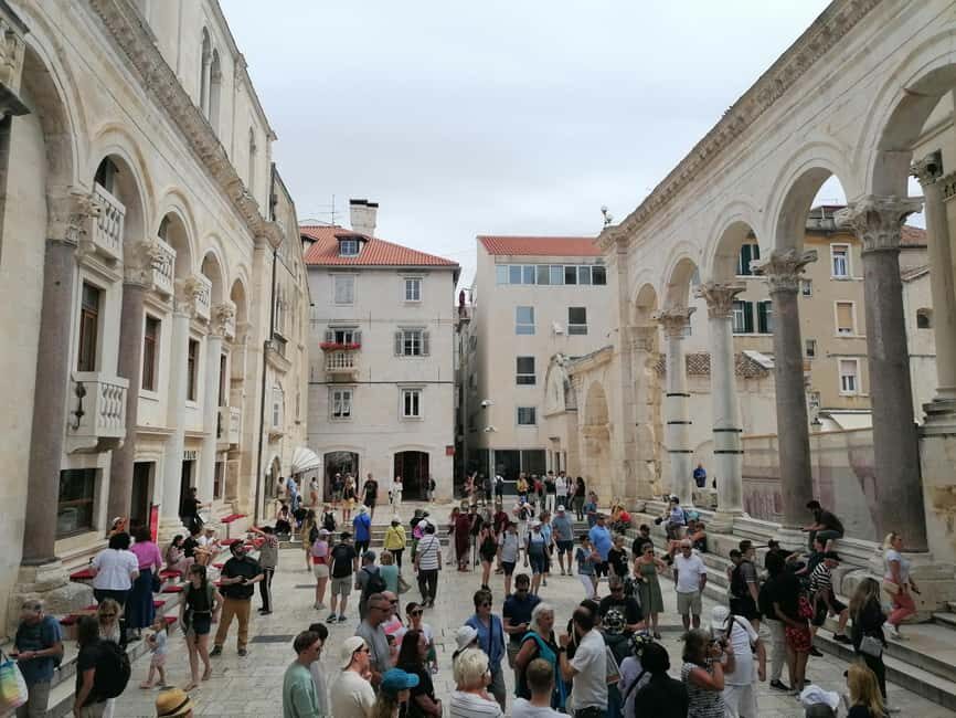 Split; Private Morning Walking Tour in Split - Peristil: where space turns into a social courtyard