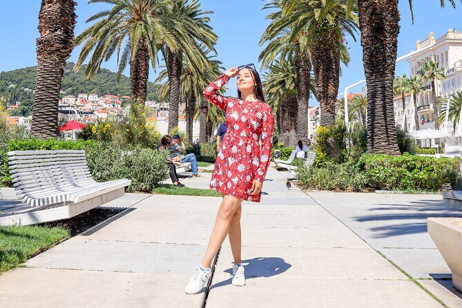 Split Private Tour with Professional Photos - Riva Harbor: classic Split holiday energy with palms