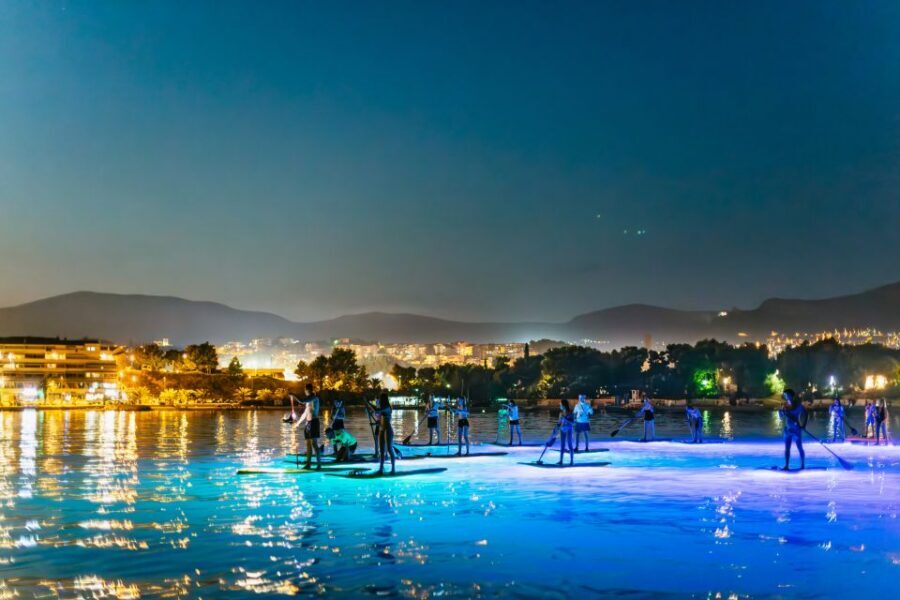 Split: Stand Up Paddleboard Night Glow Tour - LED boards and touring-style stability: what you’re really paying for
