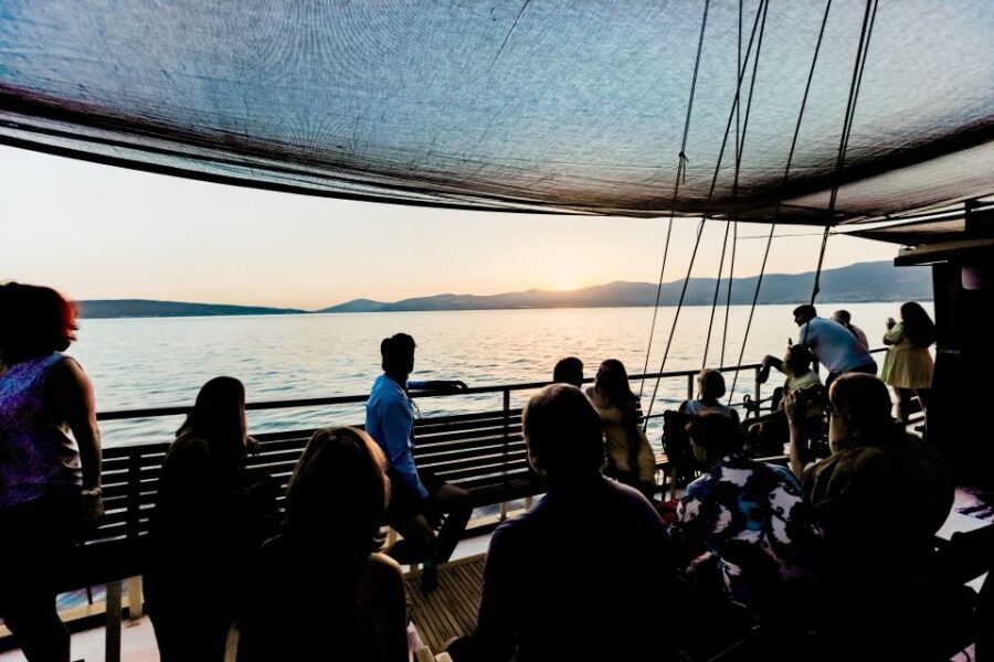 Split:Sunset Cruise with Live Music - Marjan Hill from the Water: The Start of the Cruise That Sets the Tone