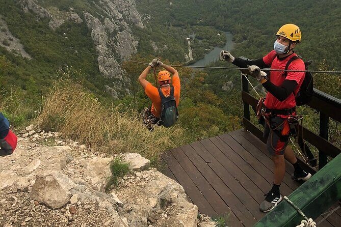 Zipline Croatia: Cetina Canyon Zipline Adventure from Omis - Views over canyon and river: what you’ll see at 150 meters